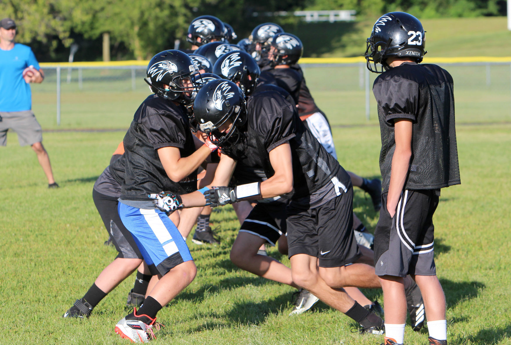 Bloomer football practice 8-8-19